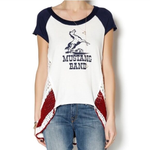 Free People Mustand Band Top Size Small - Picture 1 of 6